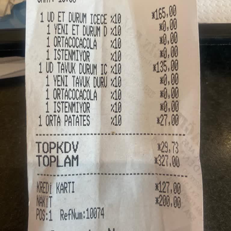 Usta Dönerci Bayat Ekmek Soğuk İçi Boş Bir Dürüm