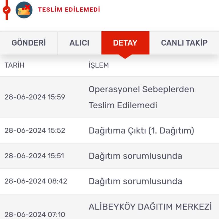 KARGOMsende Kargom Zamanında Teslim Edilmedi