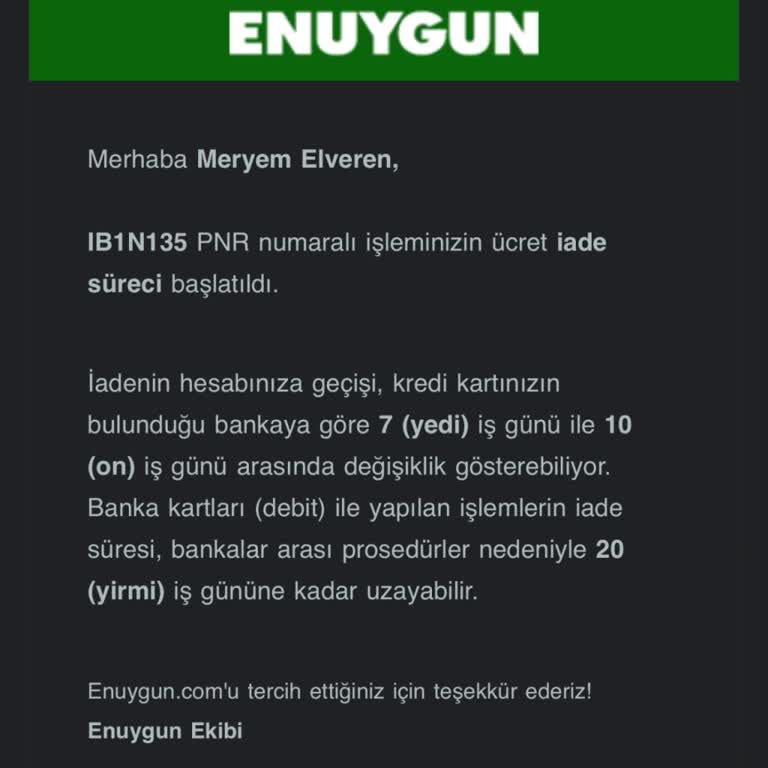 En Uygun Sitesi Para İadesi