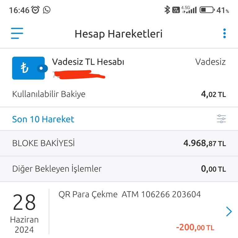 Yapı Kredi Bankası Hesabımda Bulunan Paranın Blokesini Kaldırmadı