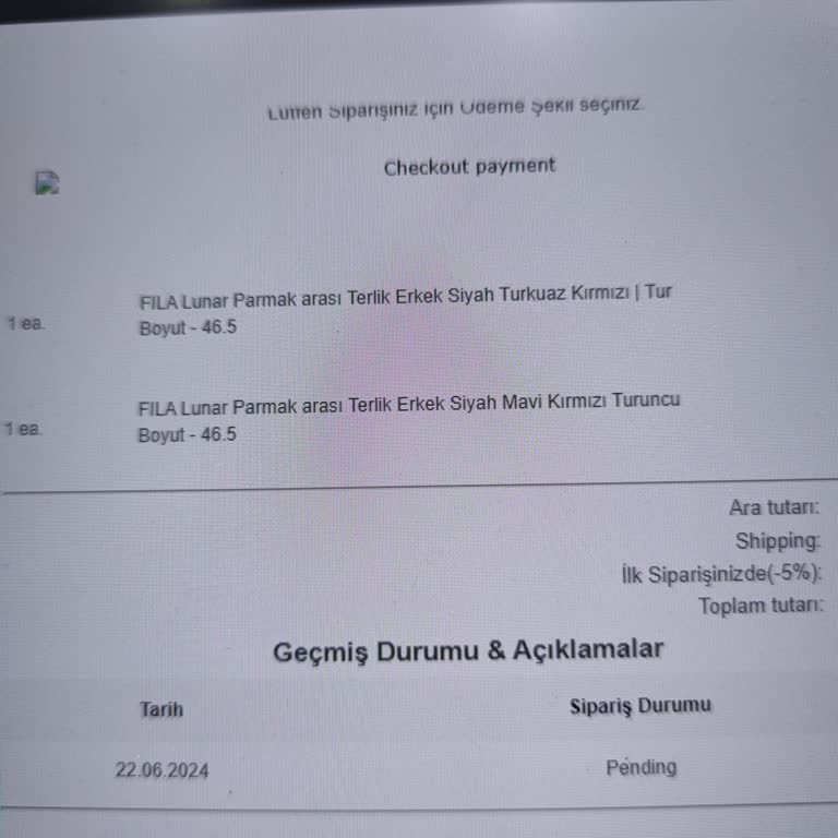 FILA İnternet Sitesinden Aldığım Terlikler Hala Gelmedi