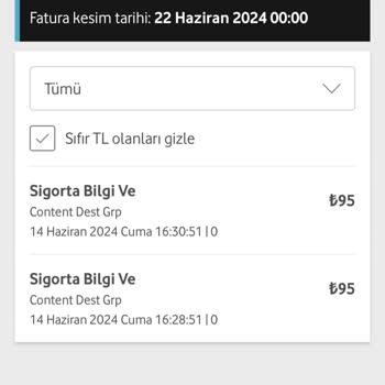 Vodafone Content Dest Grp Bilgim Dışında 2 Adet Üyelik!