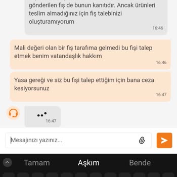 Trendyol Üzerinden Popeyes Firmasından Verdiğim Sipariş Hk.