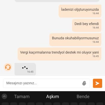 Trendyol Üzerinden Popeyes Firmasından Verdiğim Sipariş Hk.
