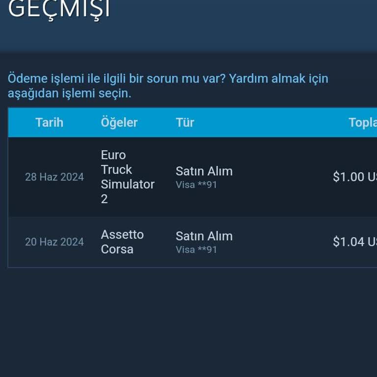 Steam Stem Den Almış Olduğum Oyun Yüzünden Param Gitti