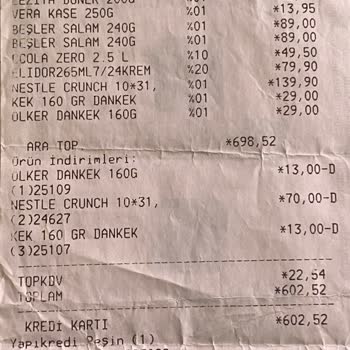 A101'den Kaynaklı Hatanın Düzeltilmemesi