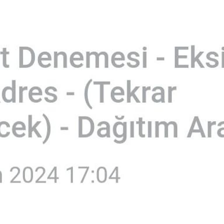 Hepsijet Kargo Teslimat Sorunu