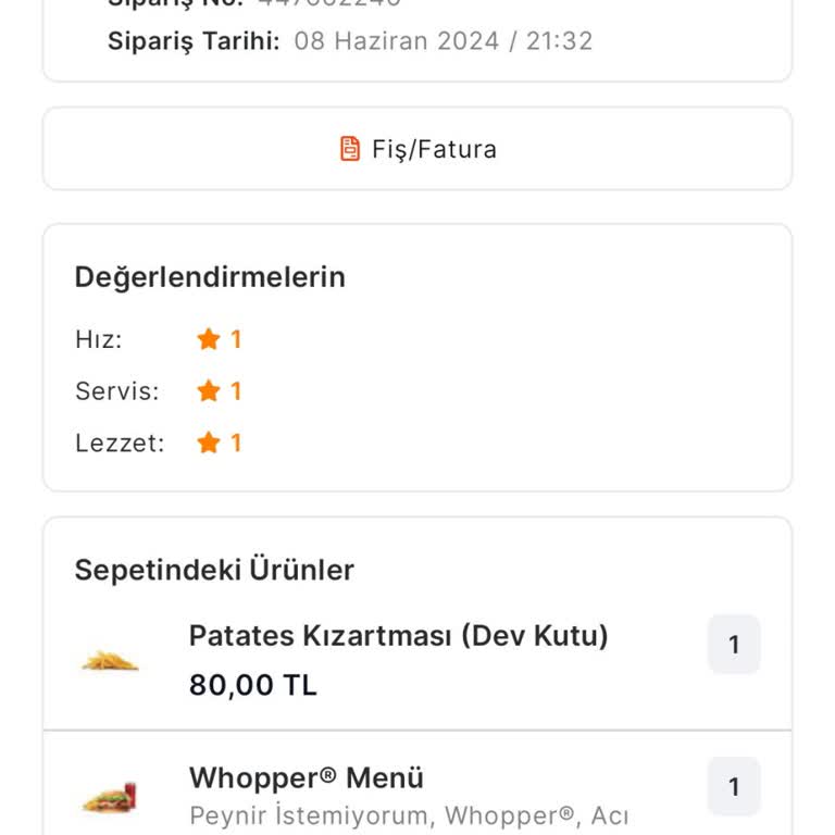 Migros Yemek Teslim Edilmeyen Sipariş Parası