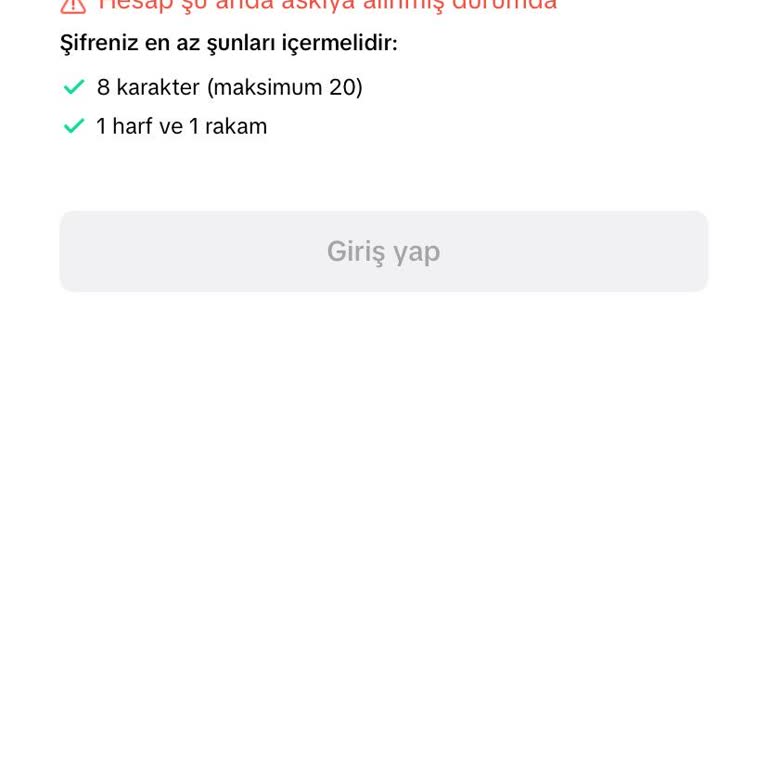 TikTok Kalıcı Ban Yedim