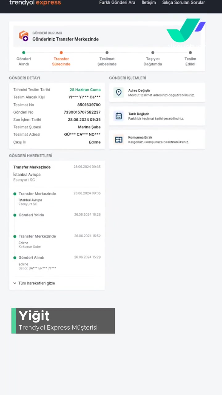 Trendyol Express'in Transfer Sürecindeki Yavaşlığı! videonun kapak resmi