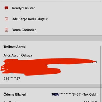 Trendyol Siparişimin Yanlış Gelmesi Ve İademin Reddedilmesi