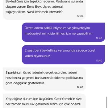 Getir Ve Mc Donald's Mağduriyeti 2 Saati Geçen Teslim Süresi Ve İptali