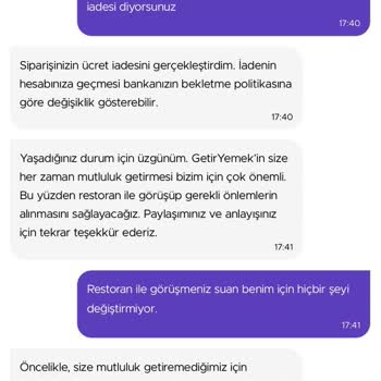 Mc Donald's Ve Getir Mağduriyeti 2 Saati Geçen Teslim Süresi Ve İptali
