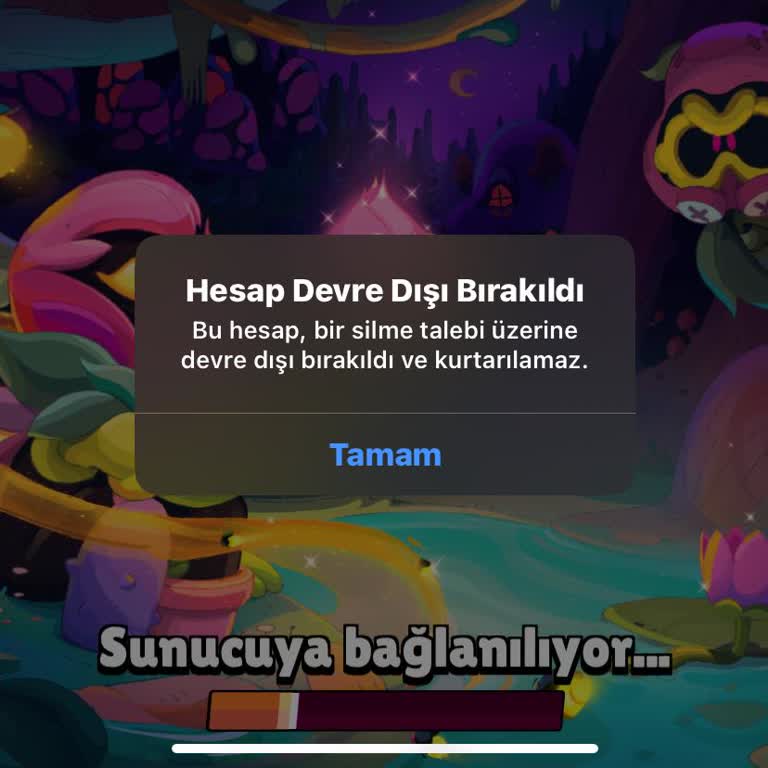 Supercell Hesabınız Devre Dışı Bırakıldı Hatası