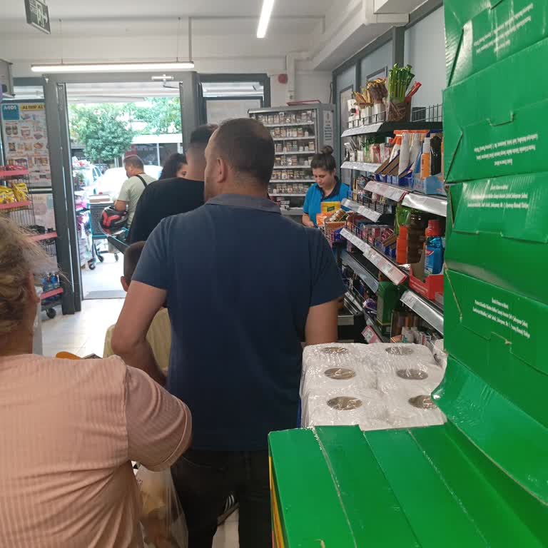 A101 De Kan Ter İçinde Sıra Bekliyoruz