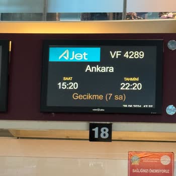 Ajet Firması Uçak Rötarı