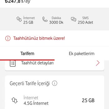 Vodafone Yanıltıcı Bilgi İle Tarife Değişikliği