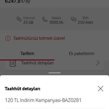 Vodafone Yanıltıcı Bilgi İle Tarife Değişikliği