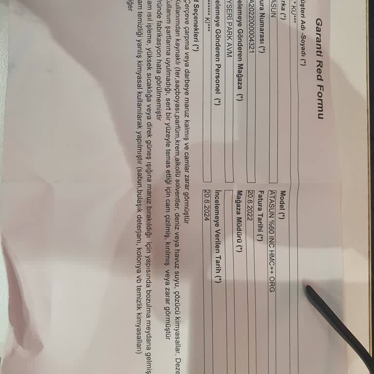 Atasun Kayseri Park Mağaza Aldatmacası