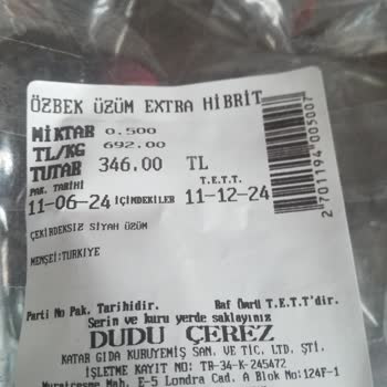 Dudu Çerez Özbek Üzümleri Kurtlanması