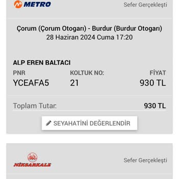 Obilet Arızalı Araç İle İnsan Taşıma