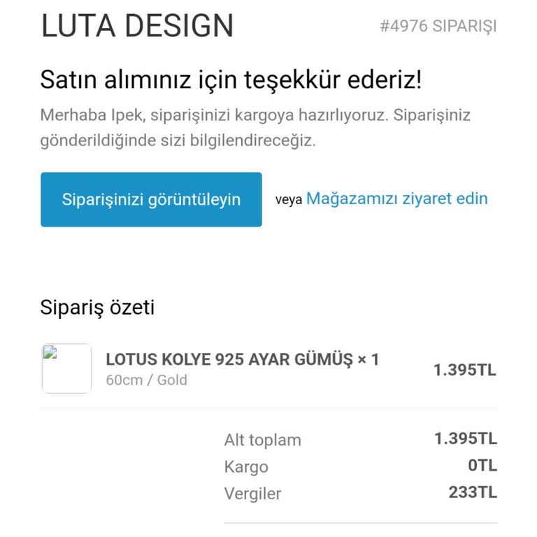 Luta Design Siparişim Neden Hâlâ Kargoya Verilmedi?
