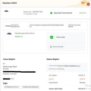 Koçtaş'tan Gelen Deforme Ve Kullanılmış Ürün Şikayeti
