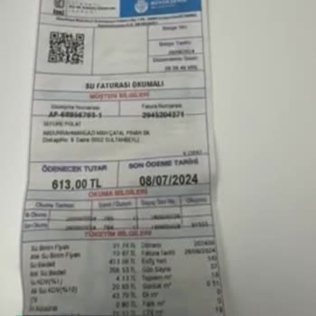 İSKİ Fazla Fatura Göndermiş