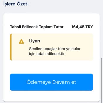 Ajet İptal/ Değişim Mağduriyeti