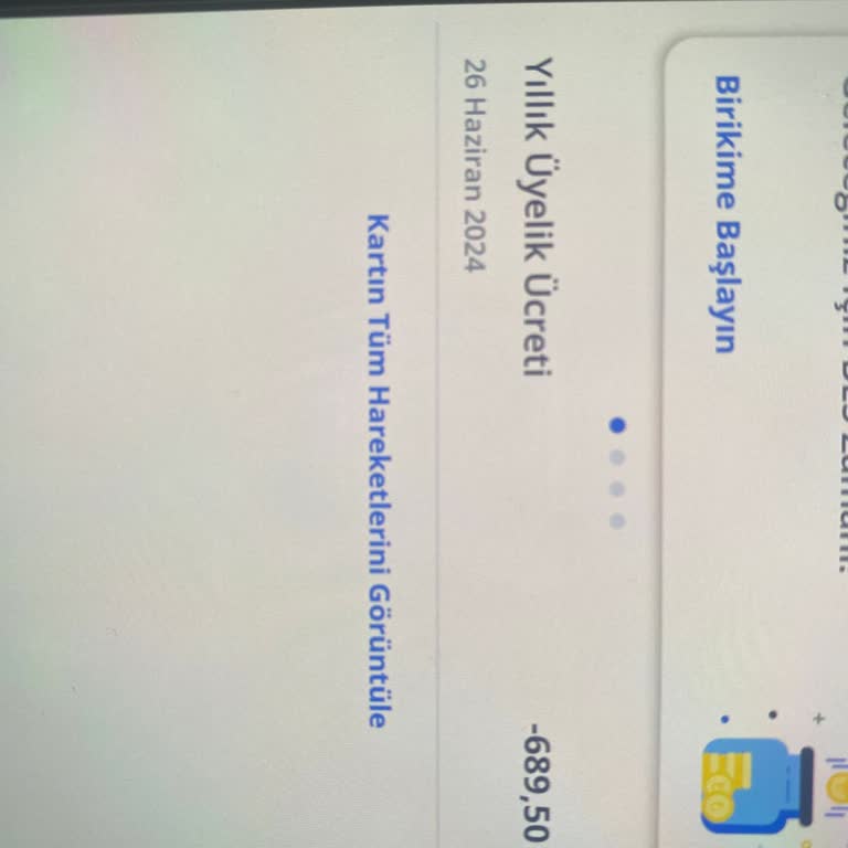 Denizbank Yıllık Üyelik Ücreti Alıyor.