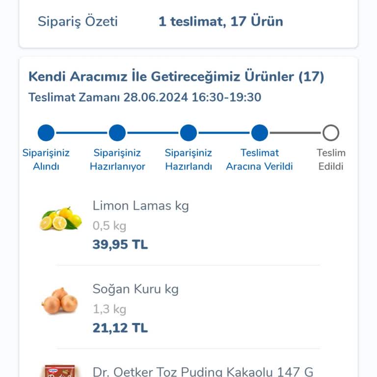 Carrefour SA Teslim Edilmeyen Sipariş