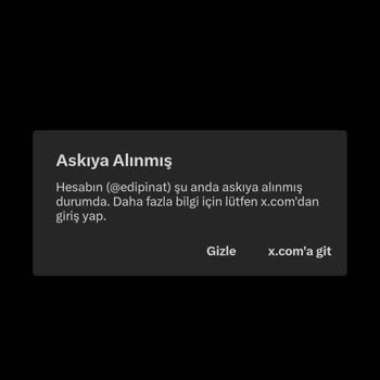 Twitter Hesabım Durduk Yere Askıya Alındı Lütfen Geri Açın🙏