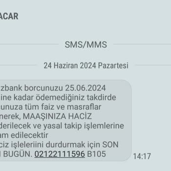 Denizbank Acar Hukuk Tehdit Ediyor