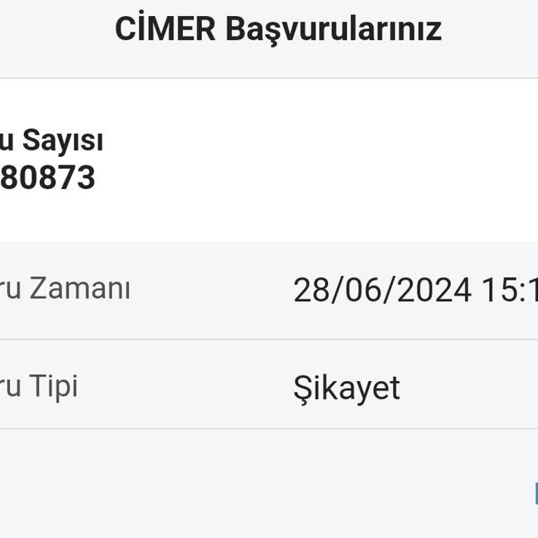 T. C. Cumhurbaşkanlığı Şikayetin Silinmesini İstiyorum!