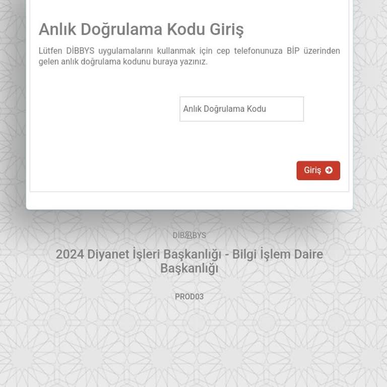 BİP Ten Dibbys Giriş Kodu Gelmiyor