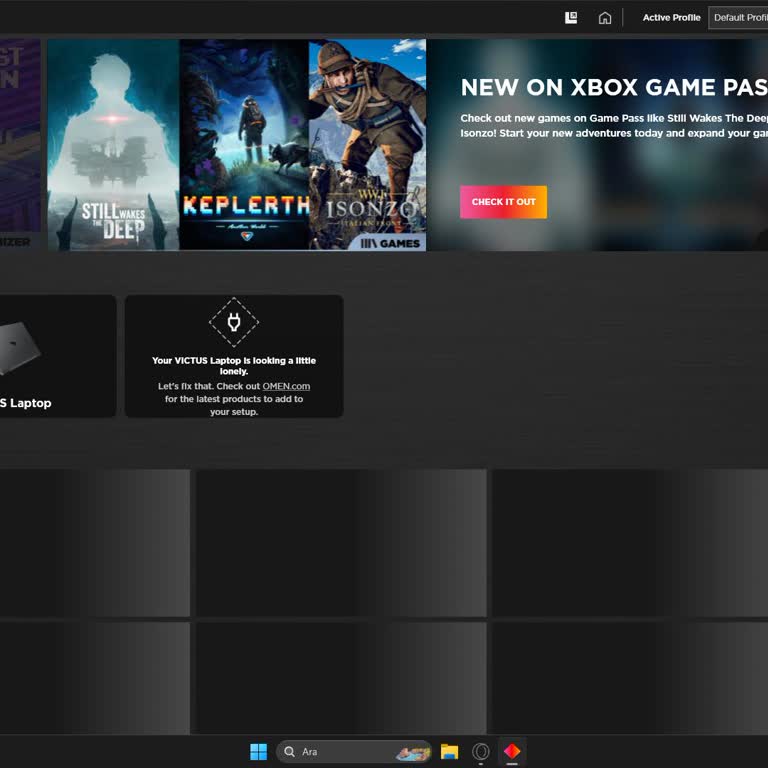 HP Omen Gaming Hub Donuyor