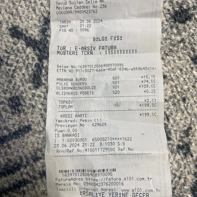 A101 Berona Marka Makarnanın Böceklenmiş Olması