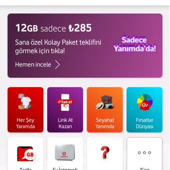 Vodafone Ek Paket Alamama Sorunu