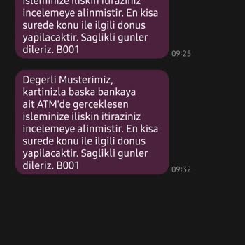 Ziraat Bankası Ortak ATM Para El Koyma Sorunu