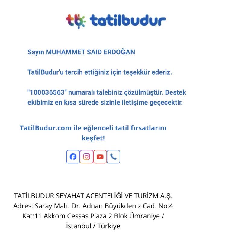 Yalan Söylen Tatilbudur.