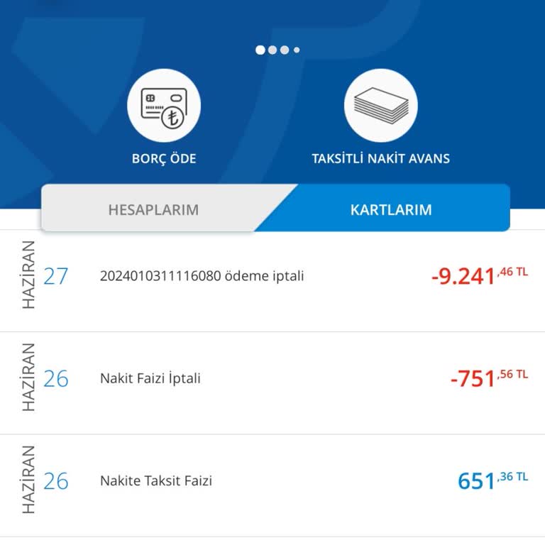 Denizbank Kredi Kartımdaki Fazla Parayı Almak İstiyorum