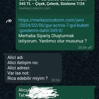 Çiçek Sepeti Sahte Satıcı