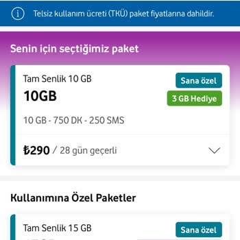 Vodafone Fazladan Ve Gereksiz Telsiz Kullanım Ücreti Alınması