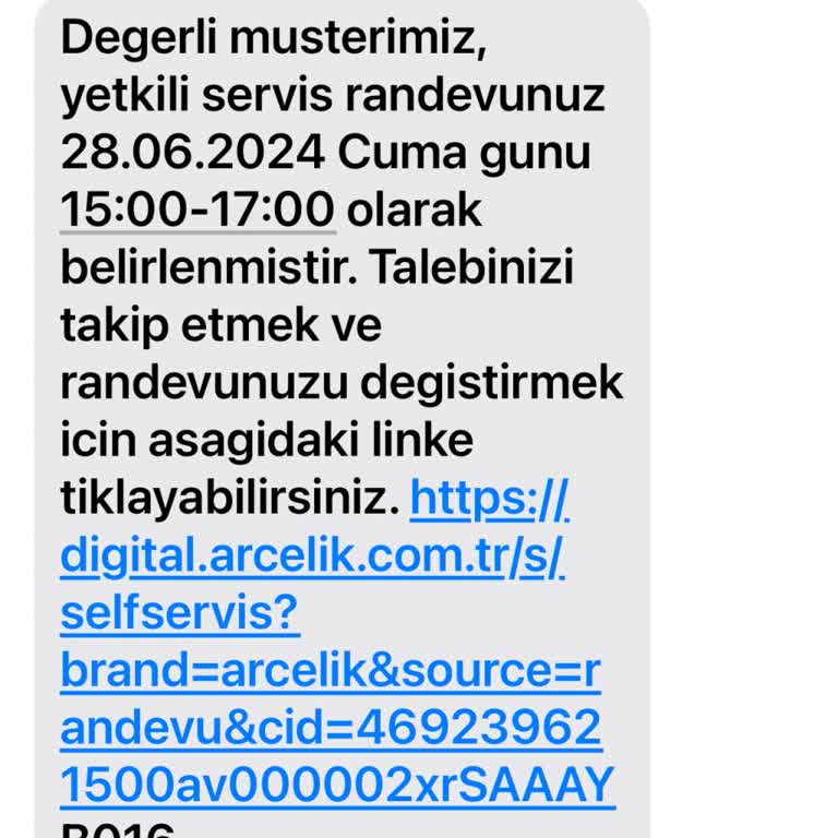 Arçelik İşleri Müşteri Mağduriyeti!