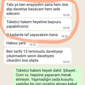 Nare Davetiye Firmasının Kabul Edilemez Üslubu