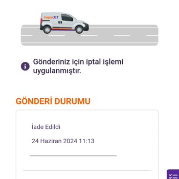 Hepsijet Kurye Adrese Gelip Teslimatı Yapmıyor Geri Gidiyor