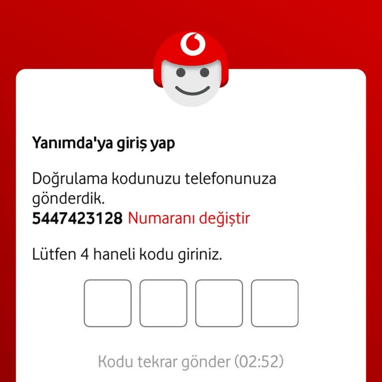 Vodafone Yanımda Giriş Sorunu