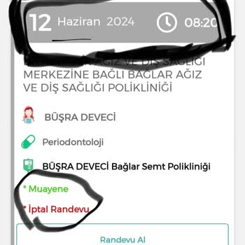 MHRS Randevum İptal Edilmiş