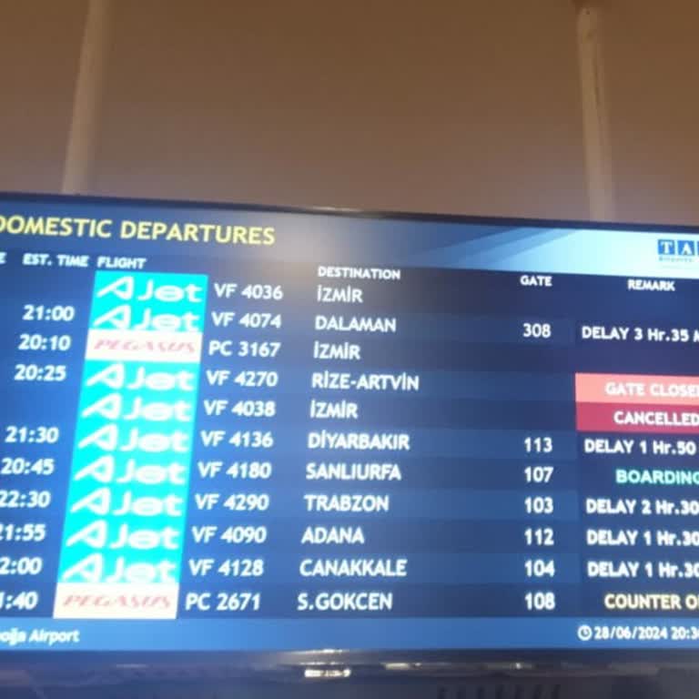 28 Haziran Esenboğa'da Ajet Dramı