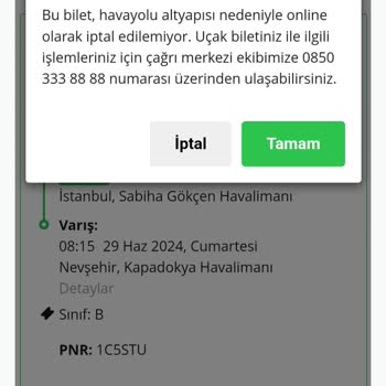 Enuygun Göstermelik "bilet İptal" Butonu Kullanıyor?